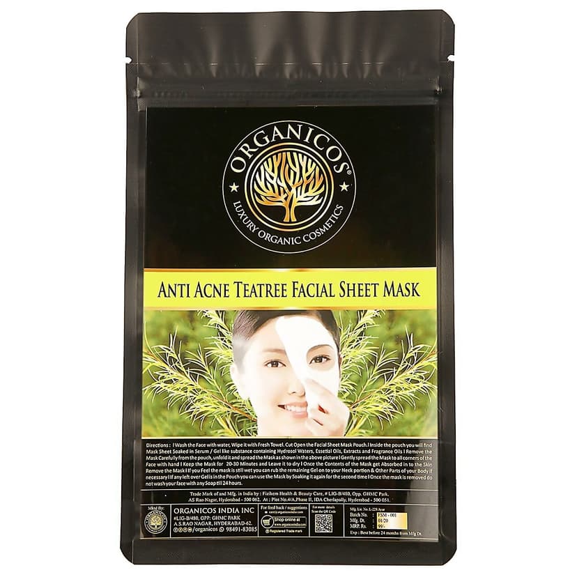 Organicos Anti Acne Tea Facial Tree Mask