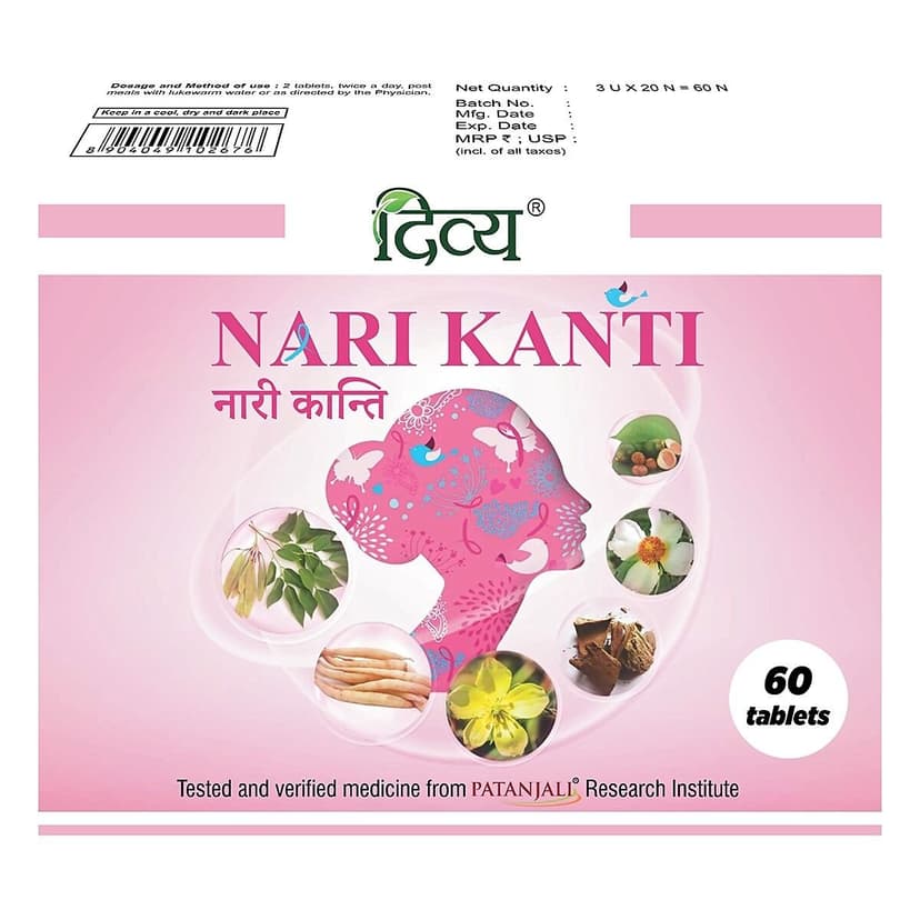 Patanjali Divya Nari Kanti Tablets
