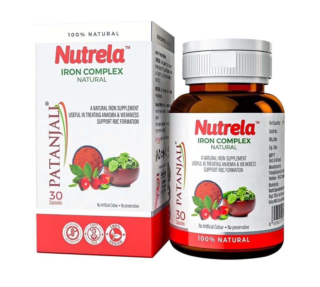 Patanjali Nutrela Iron Complex Capsules