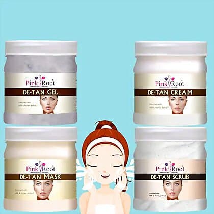 Pink Root De Tan Eco Facial Kit