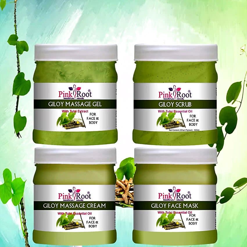 Pink Root Giloy Eco Facial Kit