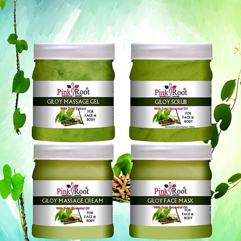 Pink Root Giloy Eco Facial Kit