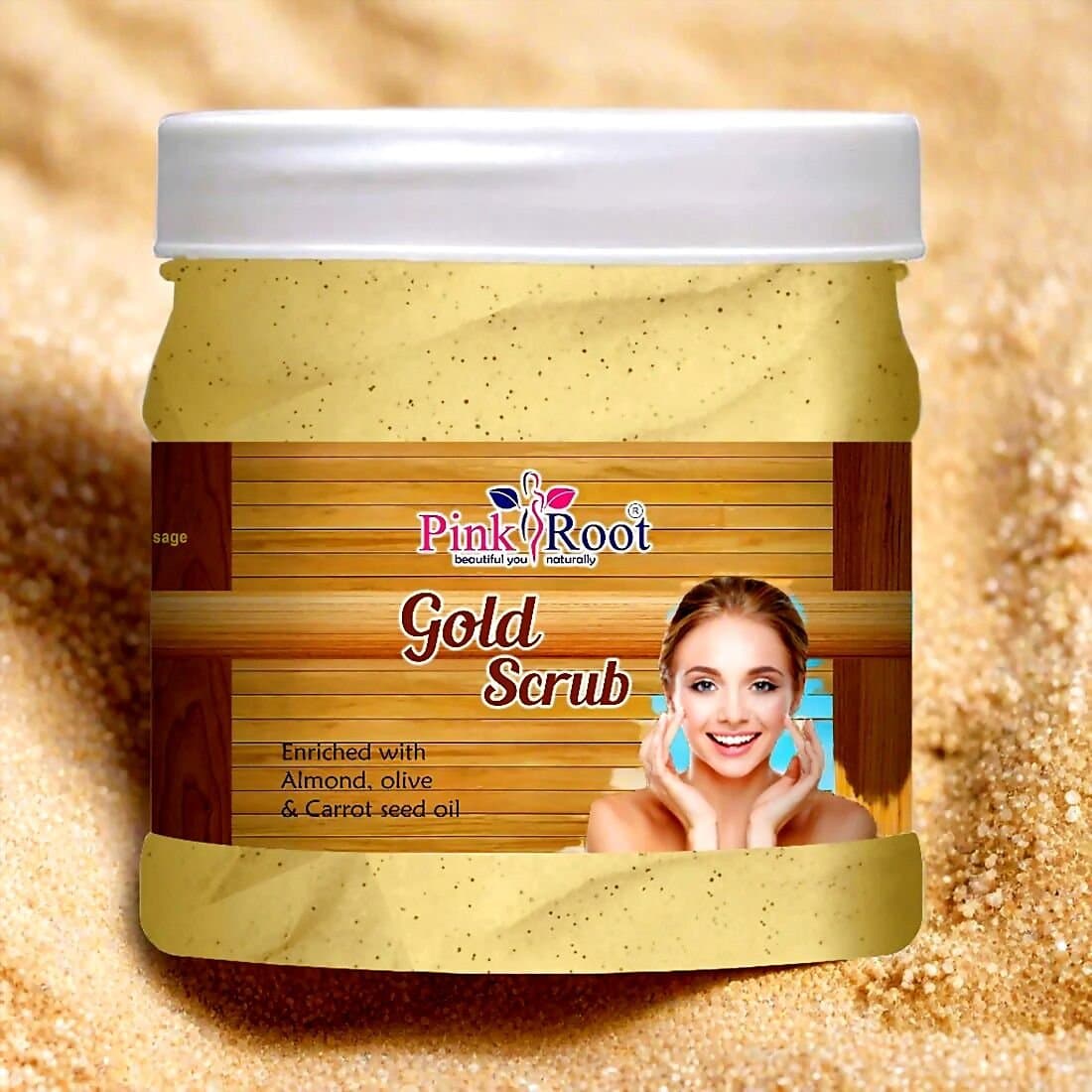 Pink Root Gold Scrub