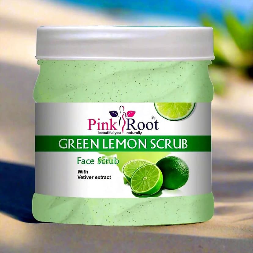 Pink Root Green Lemon Scrub