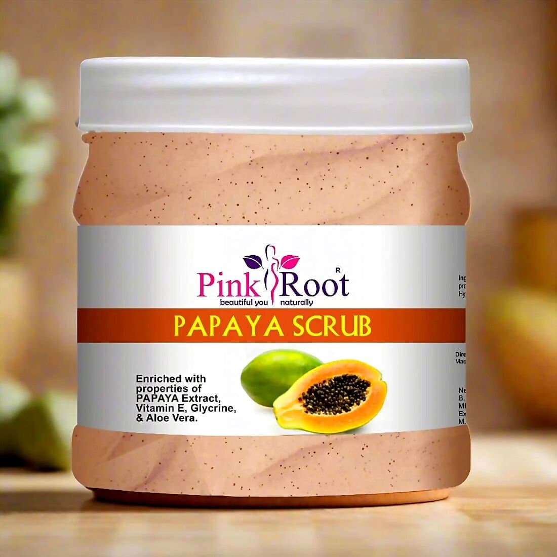 Pink Root Papaya Scrub