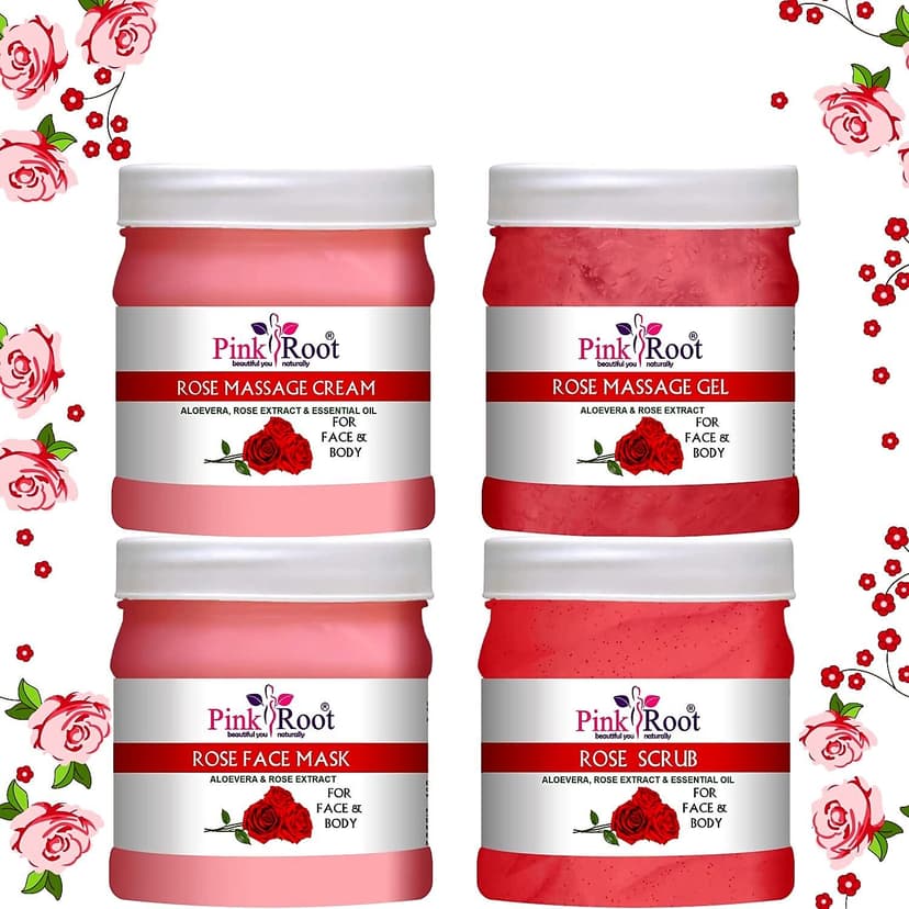 Pink Root Rose Eco Facial Kit 