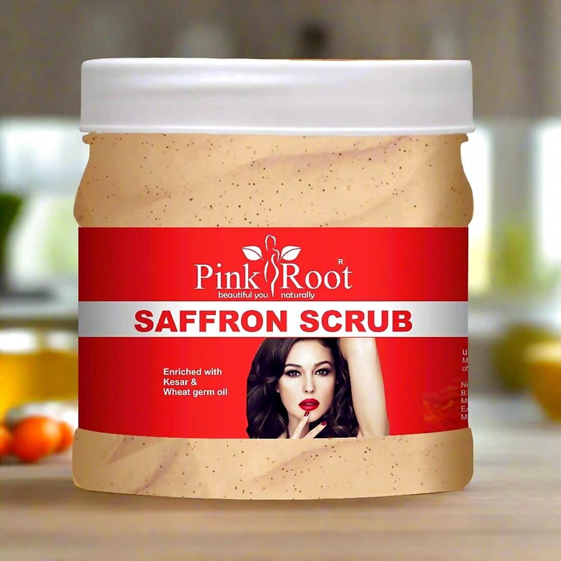 Pink Root Saffron Scrub