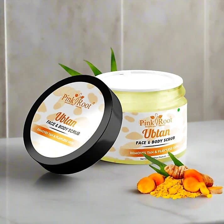 Pink Root Ubtan Face Scrub