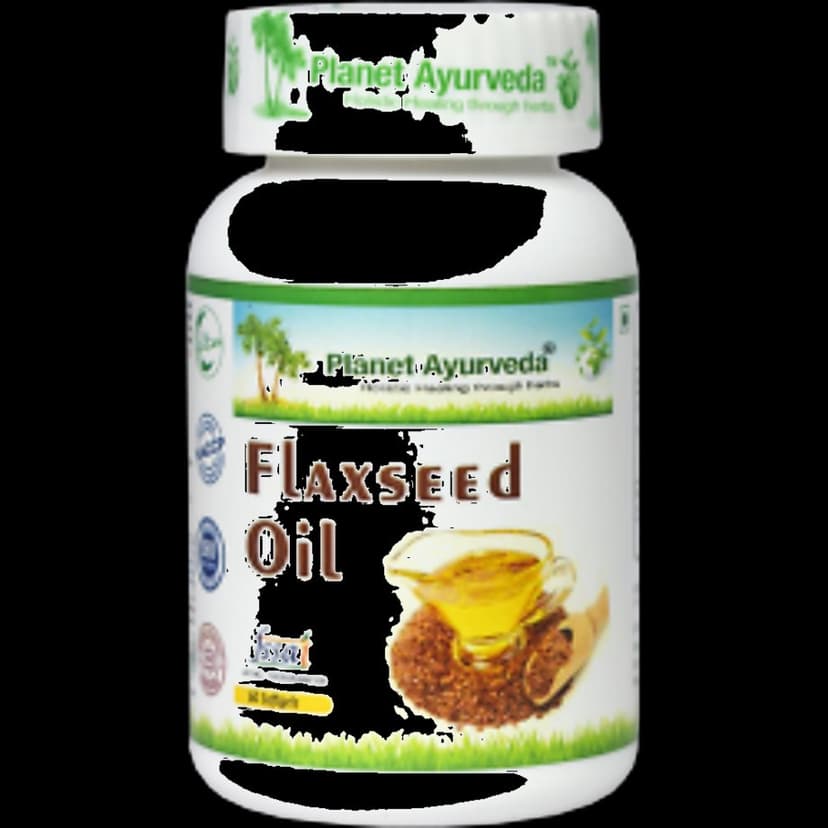 Planet Ayurveda Flaxseed Oil Capsules