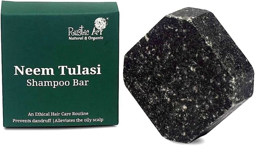 Rustic Art Neem Tulasi Shampoo Bar