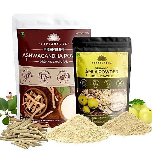 Saptamveda Ashwagandha and Amla Powder