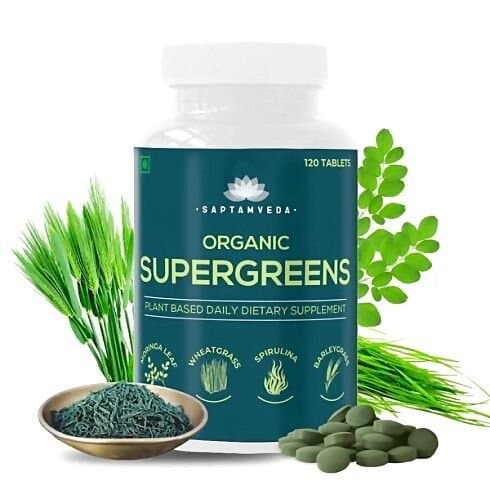 Saptamveda Organic Supergreens Tablets