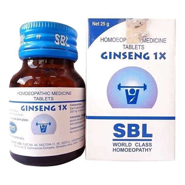 Sbl Homeopathy Ginseng 1X Tablets