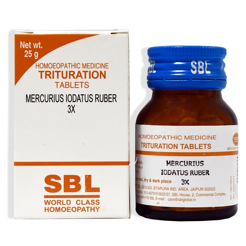 Sbl Mercurius Iodatus Ruber 3X
