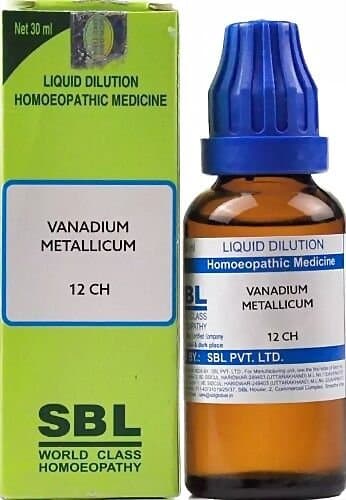 Sbl Vanadium Metallicum Dilution 12 Ch