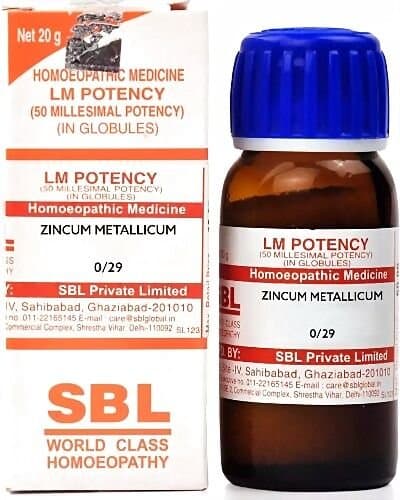 Sbl Zincum Metallicum Lm 0/29