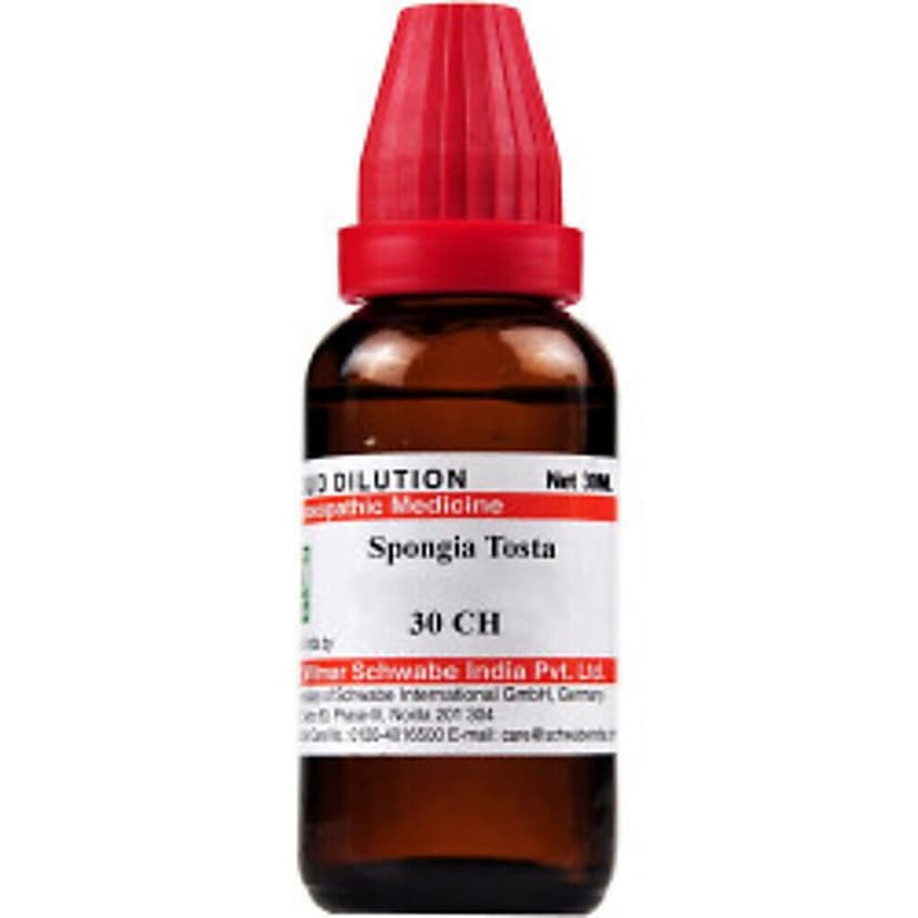 Schwabe Spongia Tosta 30 Ch Dilutions