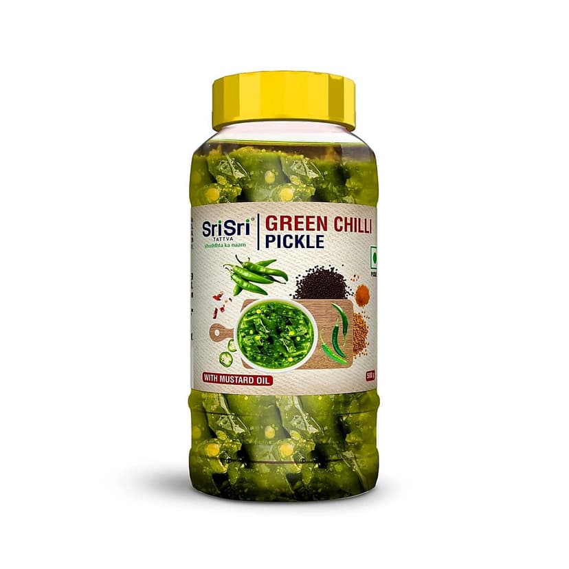 Sri Sri Tattva Green Chilli Pickle