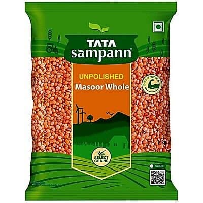 Tata Sampann Unpolished Masoor Dal Whole