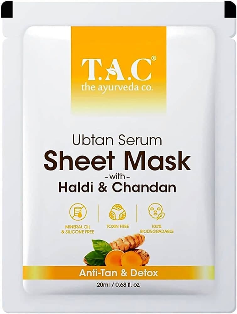 The Ayurveda Co Ubtan Serum Sheet Mask