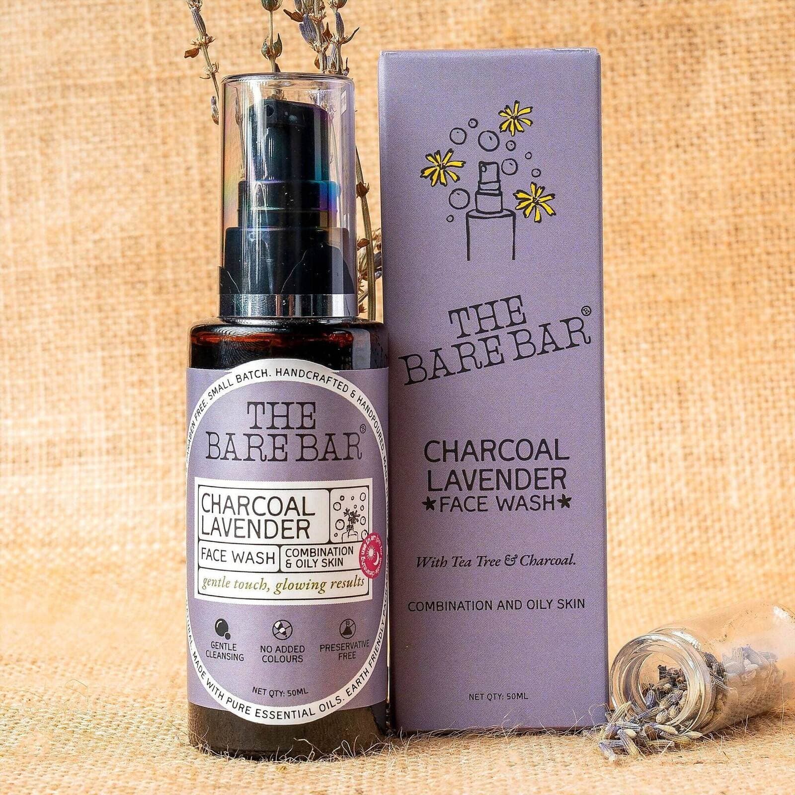The Bare Bar Charcoal Lavender Face Wash