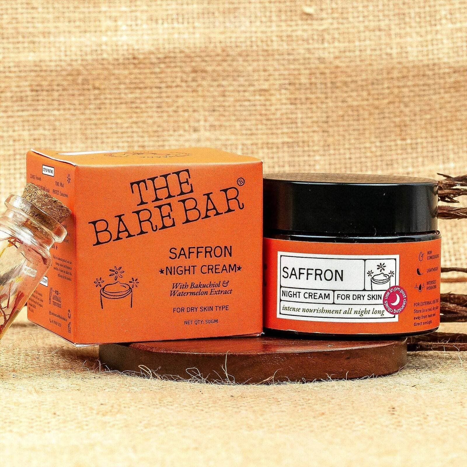 The Bare Bar Saffron Night Cream