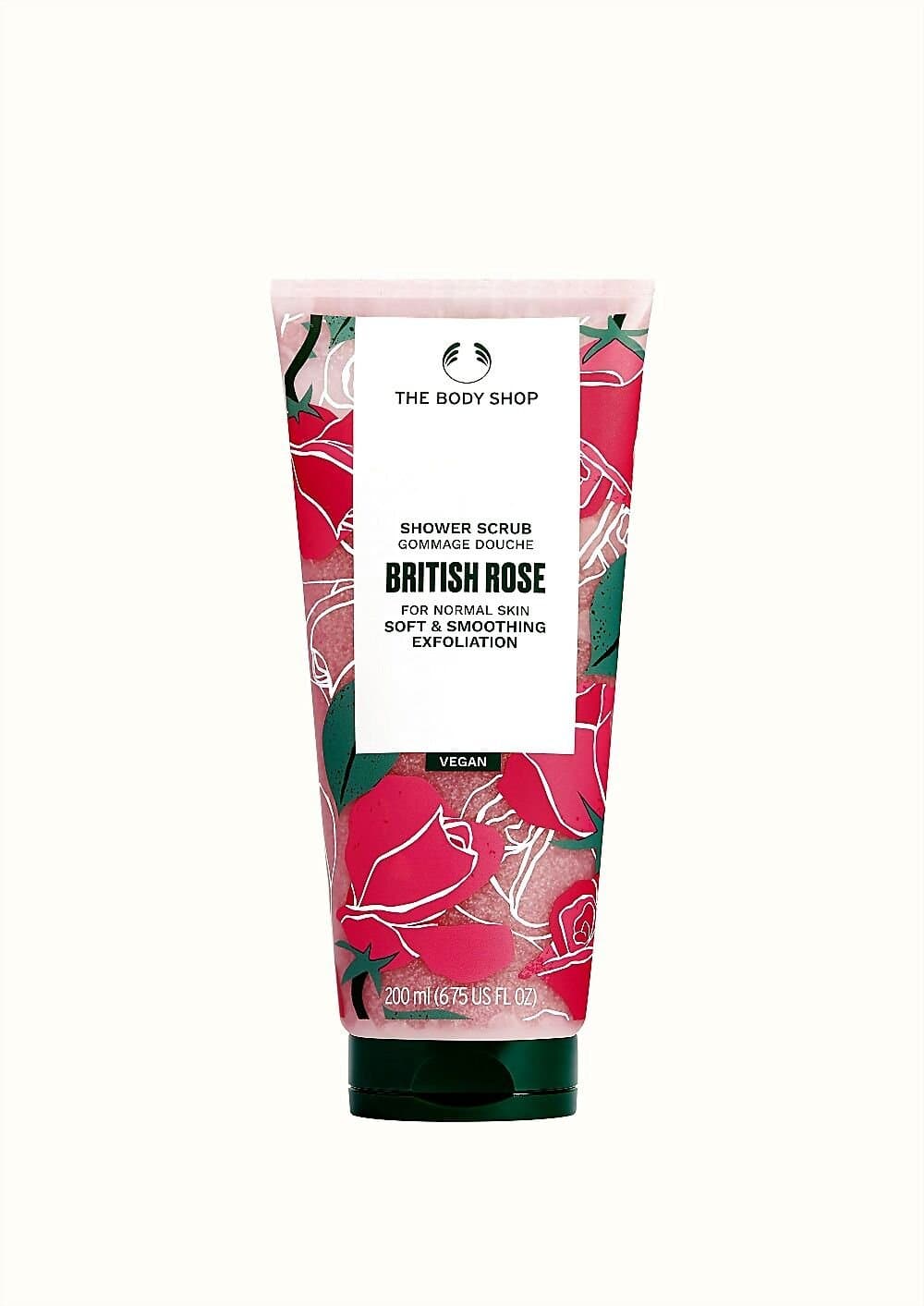 The body shop British Rose Shower Scrub