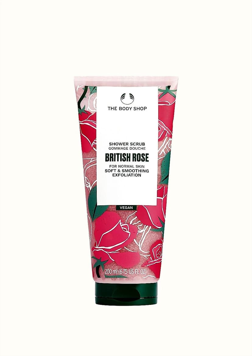 The body shop British Rose Shower Scrub