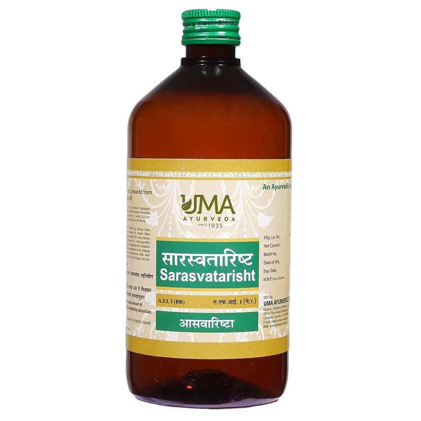 Uma Ayurveda Sarasvatarishta Syrup