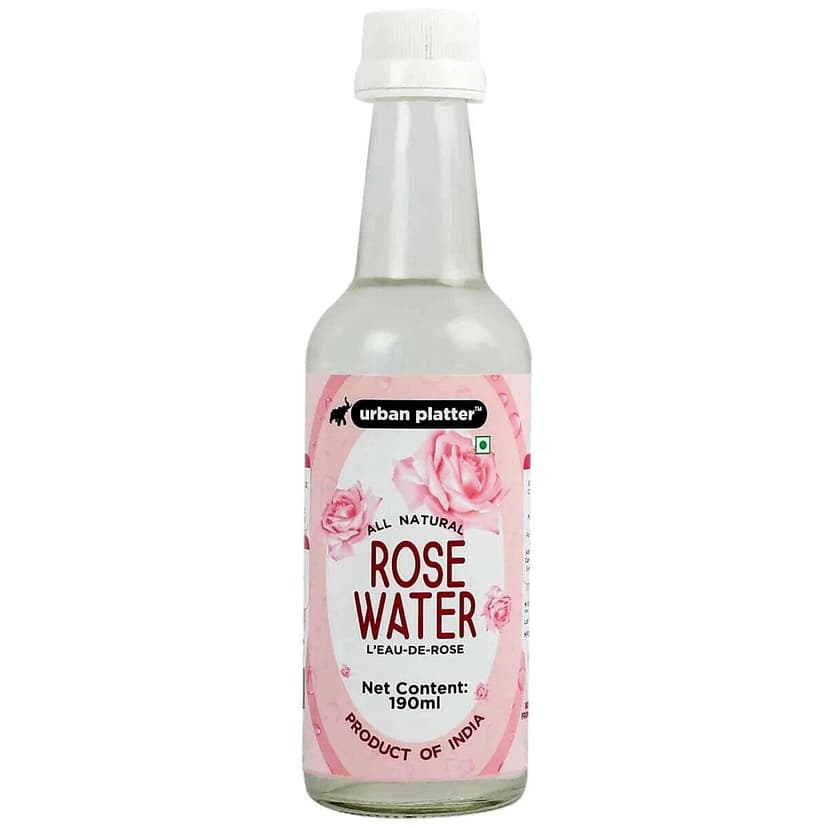 Urban Platter Rose Water in Glass Bottle