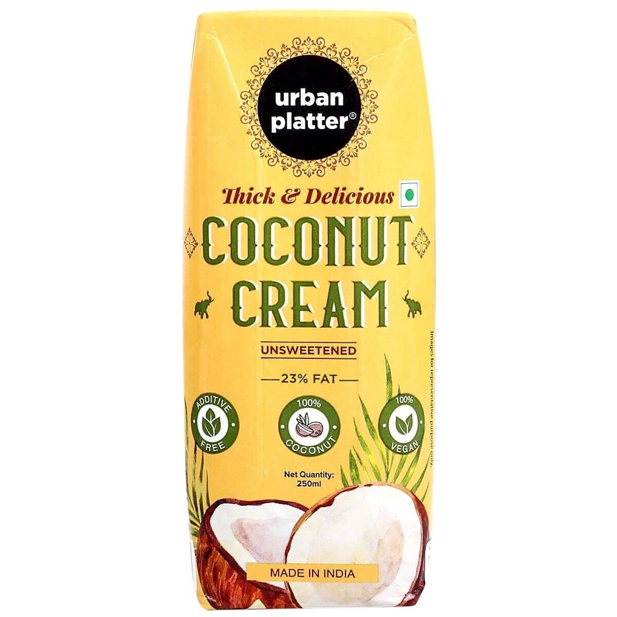 Urban Platter Unsweetened Coconut Cream