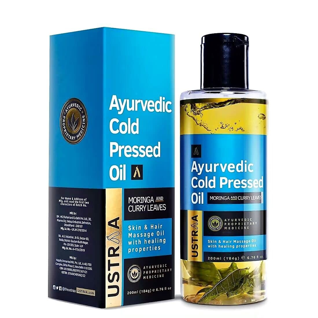 Ustraa Ayurvedic Cold Pressed Oil 
