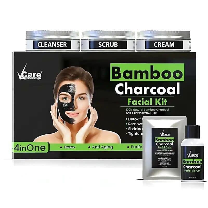 VCare Bamboo Charcoal Facial Kit