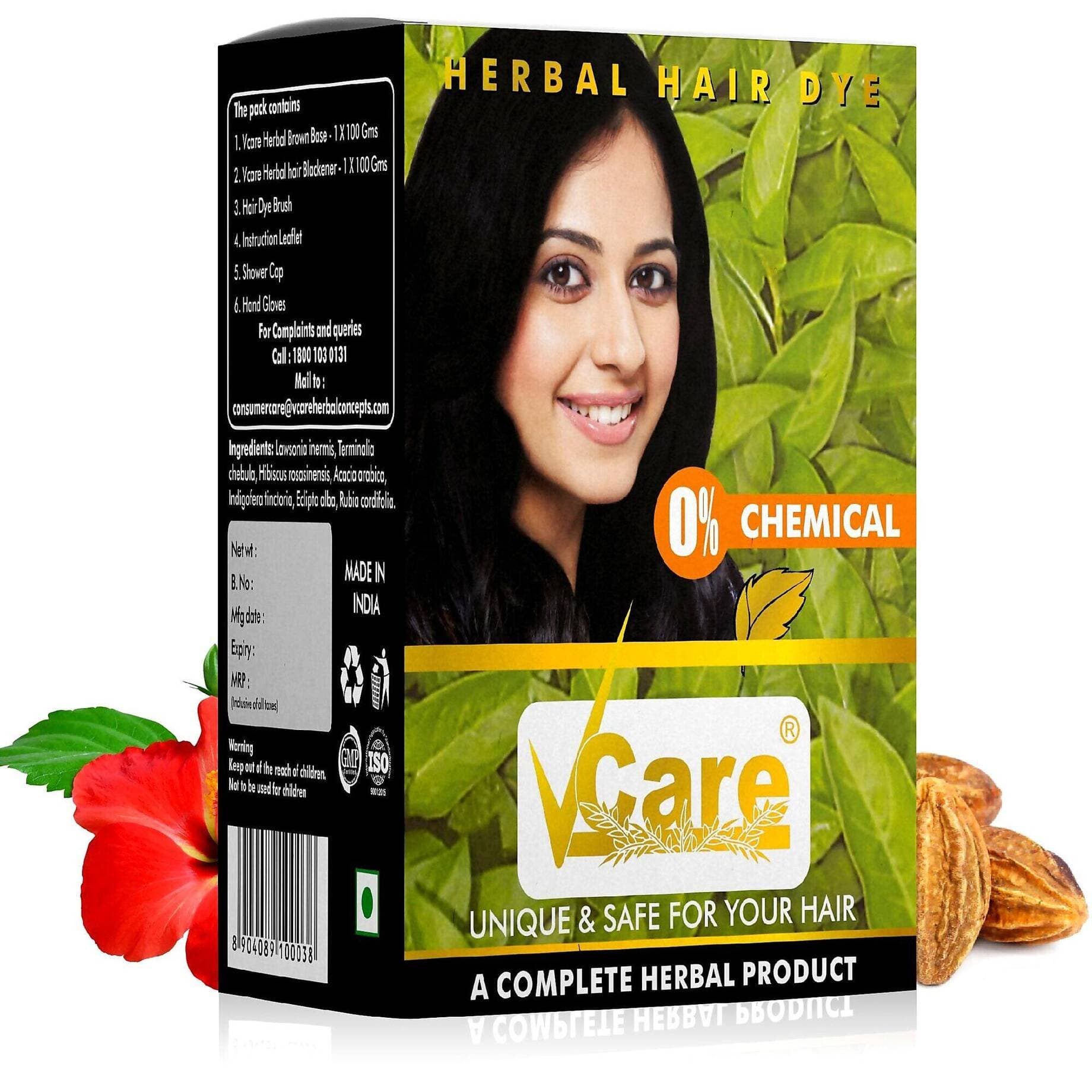 VCare Herbal Hair Dye Black