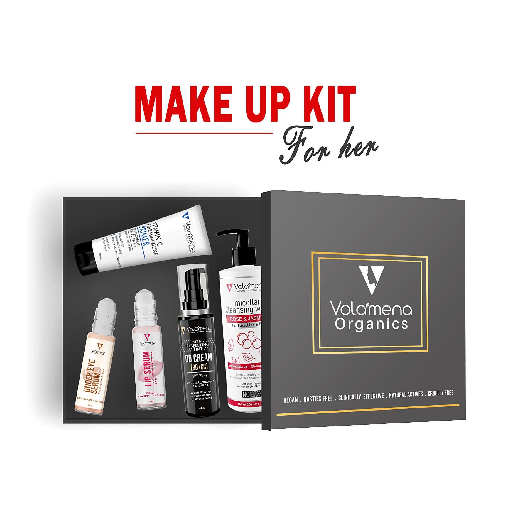 Volamena Organics Women Make Up Care Kit 