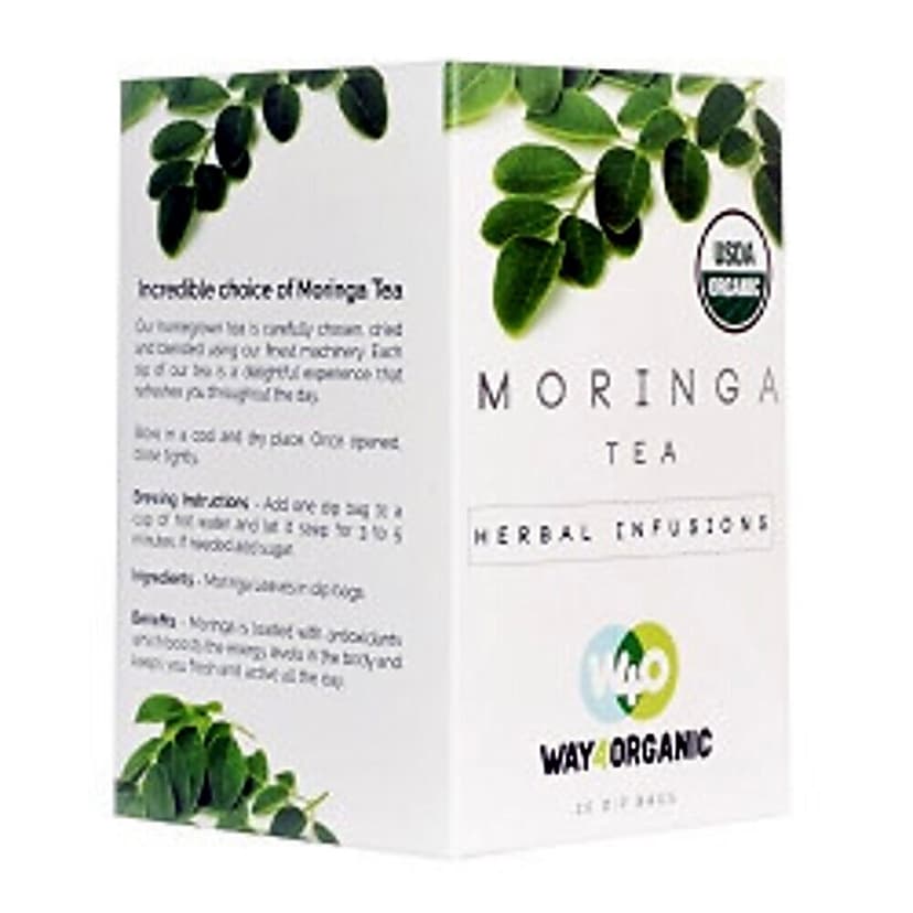 Way4Organic Moringa Tea Dip Bags