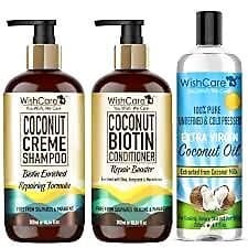 Wishcare Coconut Biotin Hair Combo