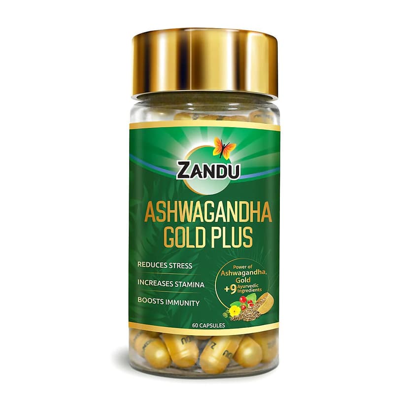 Zandu Ashwagandha Gold Plus Capsules