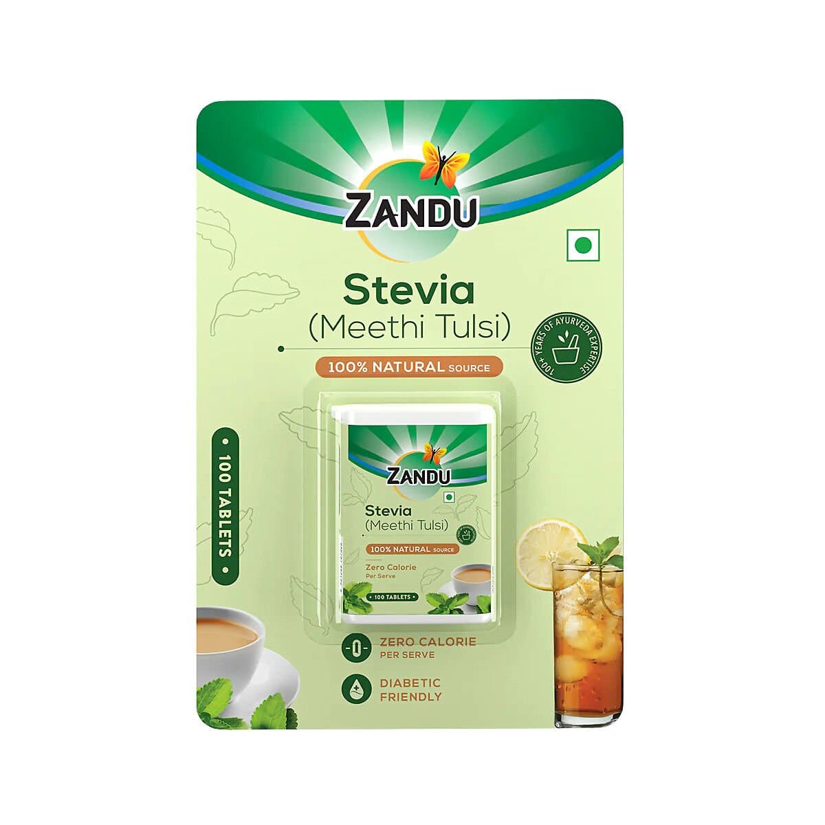 Zandu Stevia Tablets (Meethi Tulsi)