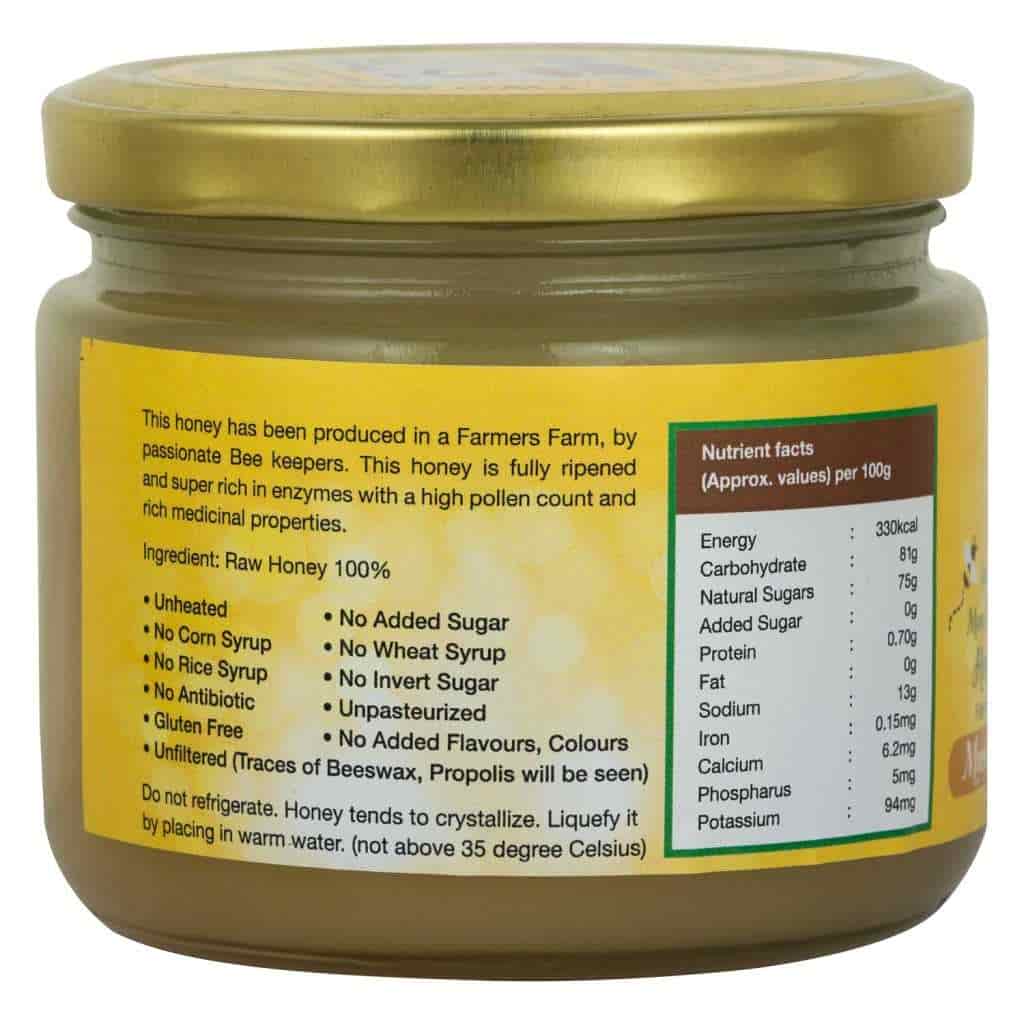Amorearth Mustard Honey Raw Mono Floral Unfiltered