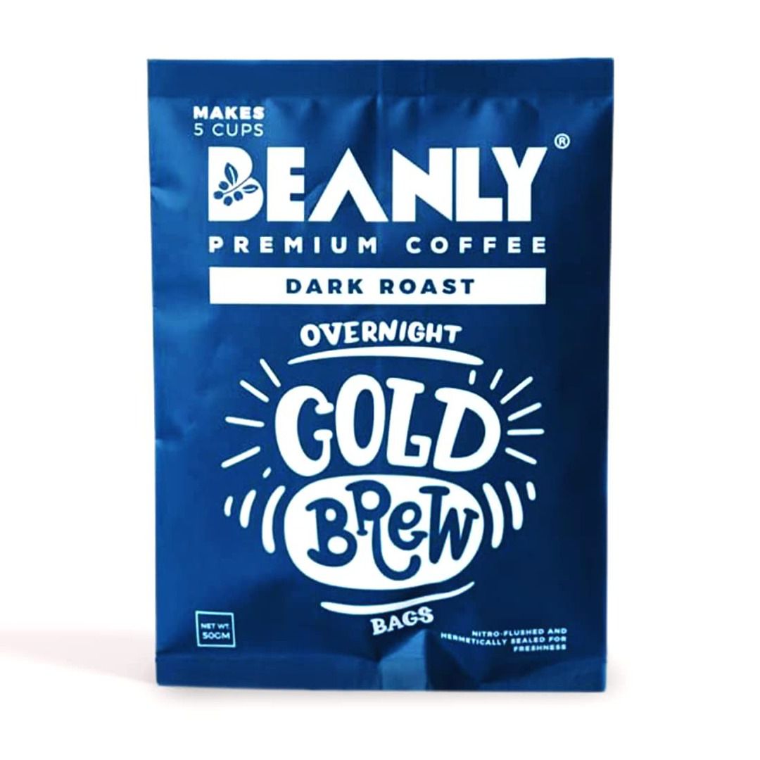 Beanly Overnight Coffee - Dark Roast Cold Brew Bags