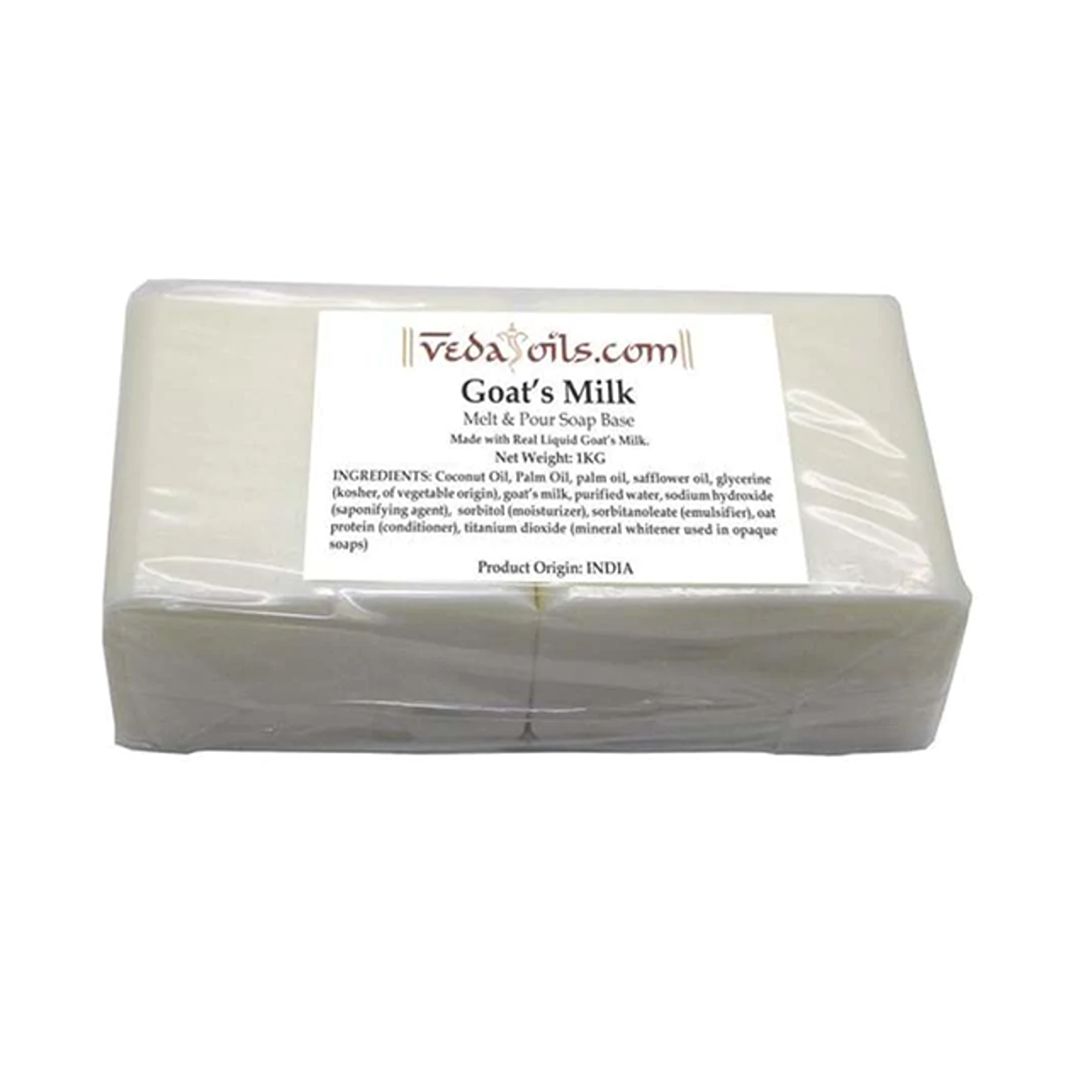 Buy VedaOils Goat Milk Soap Base with Natural Glycerin United States of  America US @ low price. MyUniqueBasket