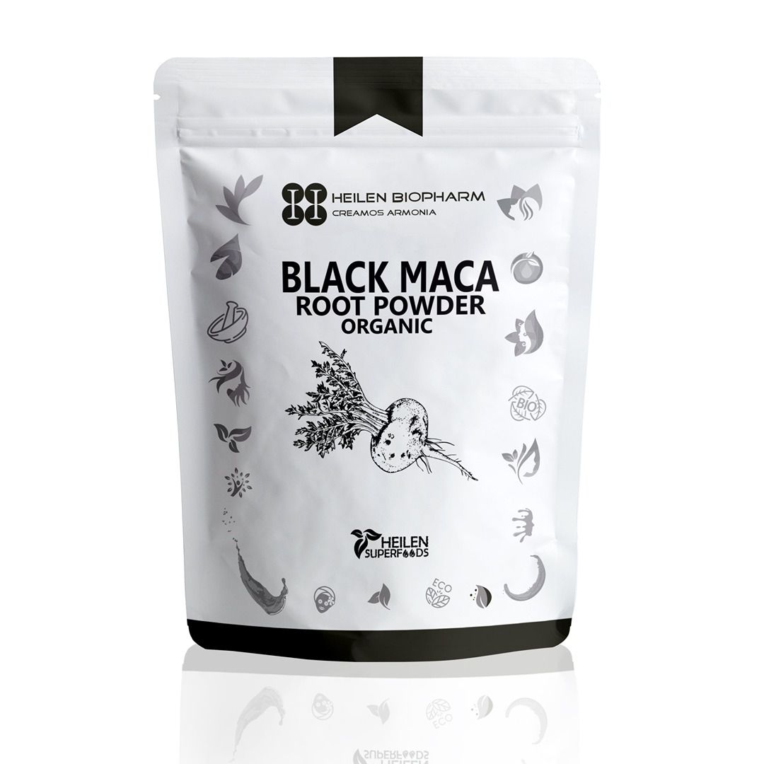 Heilen Biopharm Organic Peruvian Black Maca Root Powder