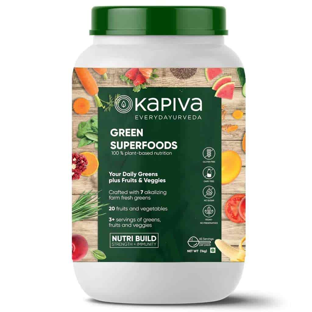 Kapiva Ayurveda Green Superfoods Nutrition Powder for Building Strength and Immunity