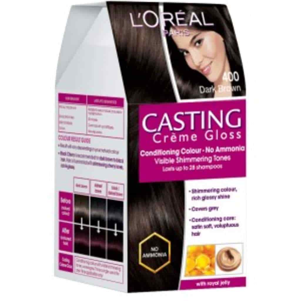 Buy L'oreal Paris Casting Creme Gloss Conditioning Hair Color - 400 Dark  Brown United States of America US @ low price. MyUniqueBasket