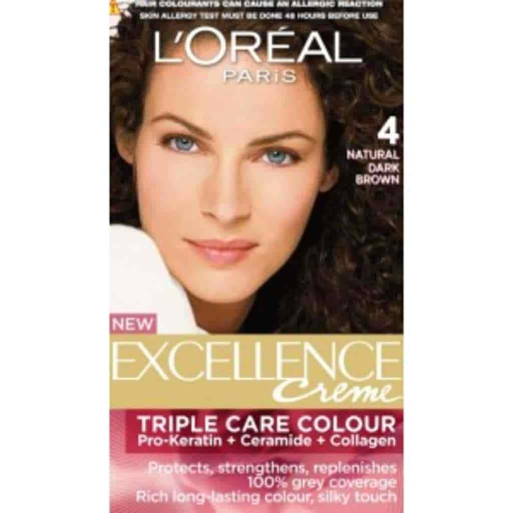 LOREAL EXCELLENCE No 4 COLOR 48ml  HYDROGEN 72ml  UNI Cosmetics