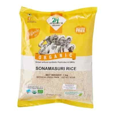 Buy 24 Mantra Organic Sonamasuri Raw Rice Polished - 1 kg