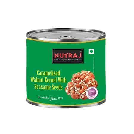 Buy Nutraj Caramelized Walnut Kernels With Sesame Seeds