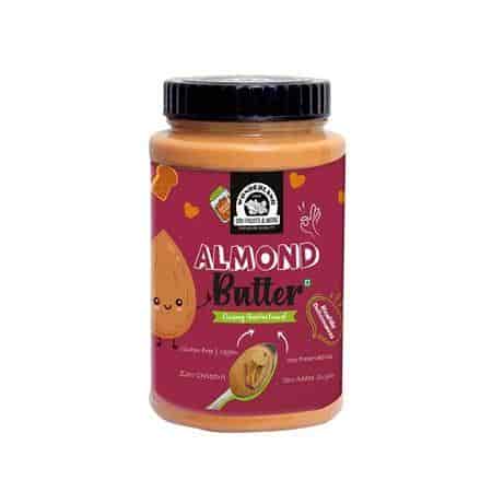 Buy Wonderland Foods Creamy Almond Butter - Unsweetened |Glutan Free |Vegan |100% Almonds | Zero Preservatives | Zero Cholestrol | 100% Natural Zero Added Sugar