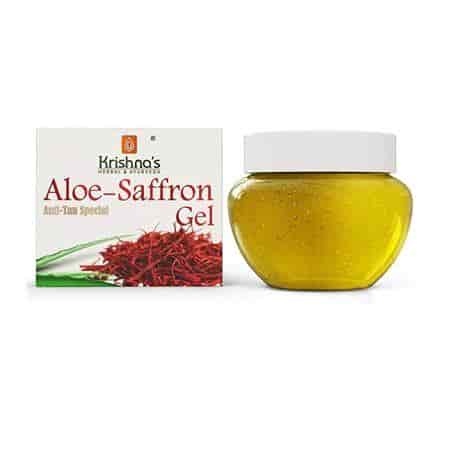 Buy Krishnas Herbal And Ayurveda Aloe Saffron Gel Anti Tan And Skin Rejuvenation